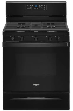 Whirlpool® 30" Black Free Standing Gas Range -Professional Kitchen Appliance Store e632c312 cf8a 47c6 bd11 7d27c1bc9af2