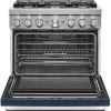 KitchenAid® 36" Ink Blue Commercial-Style Free Standing Dual Fuel Range -Professional Kitchen Appliance Store e783543c 2127 4986 bb2e 8be242c47e11