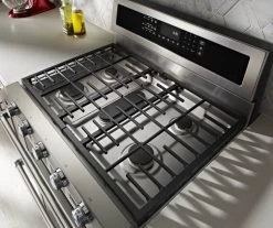 KitchenAid® 30" Stainless Steel Free Standing Dual Fuel Double Oven Range -Professional Kitchen Appliance Store e89f36c4 3f06 469c 8e6c df46f4ee508b