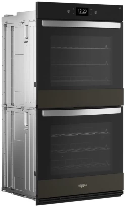 Whirlpool® 30" Black Stainless Steel Double Electric Wall Oven