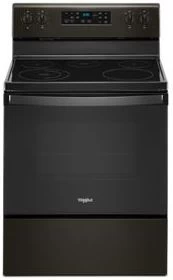 Whirlpool® 30" Fingerprint Resistant Black Stainless Steel Free Standing Electric Range