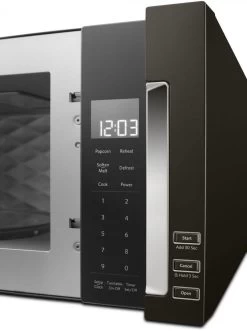 KitchenAid® 1.1 Cu. Ft. Black Stainless Steel With PrintShield™ Finish Over The Range Microwave Hood Combination