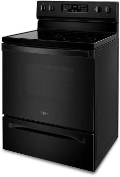 Whirlpool® 30" Black Freestanding Electric Range With 5-in-1 Air Fry Oven -Professional Kitchen Appliance Store f472dd42 2c54 41a0 b996 aa459f12c2e2