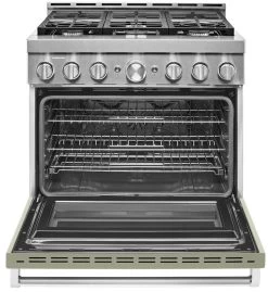 KitchenAid® 36" Avocado Cream Smart Commercial-Style Gas Range 8 KitchenAid® 36" Avocado Cream Smart Commercial-Style Gas Range -Professional Kitchen Appliance Store f7265d0a f355 4b48 baa9 99343a13033d 1