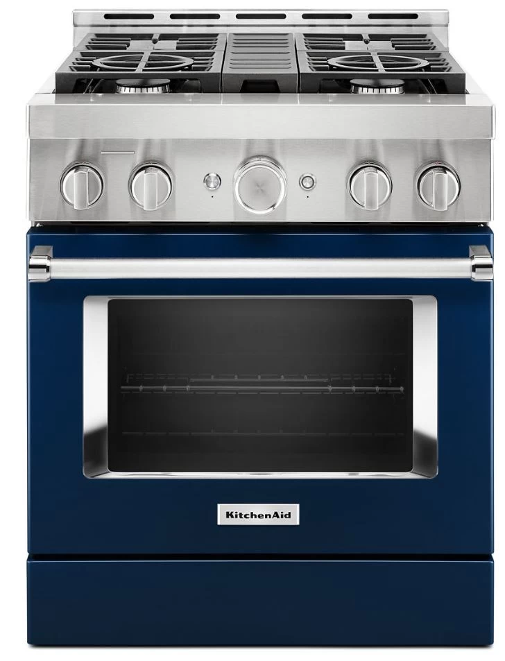 KitchenAid® 30" Ink Blue Smart Commercial-Style Gas Range 3 KitchenAid® 30" Ink Blue Smart Commercial-Style Gas Range