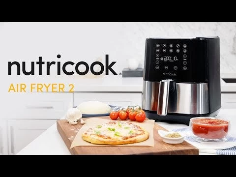 Nutricook 1700W Air Fryer 2, Chrome & Black – 5.5L 4 Nutricook 1700W Air Fryer 2, Chrome & Black – 5.5L - Image 2