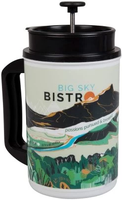 Planetary Design Big Sky Bistro French Press Mug Spring