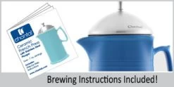 Chantal Ceramic French Press 28 Oz. Aqua -Professional Kitchen Appliance Store image 245