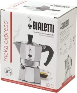 Bialetti Moka Express Espresso Maker, 3 Cup -Professional Kitchen Appliance Store image 261