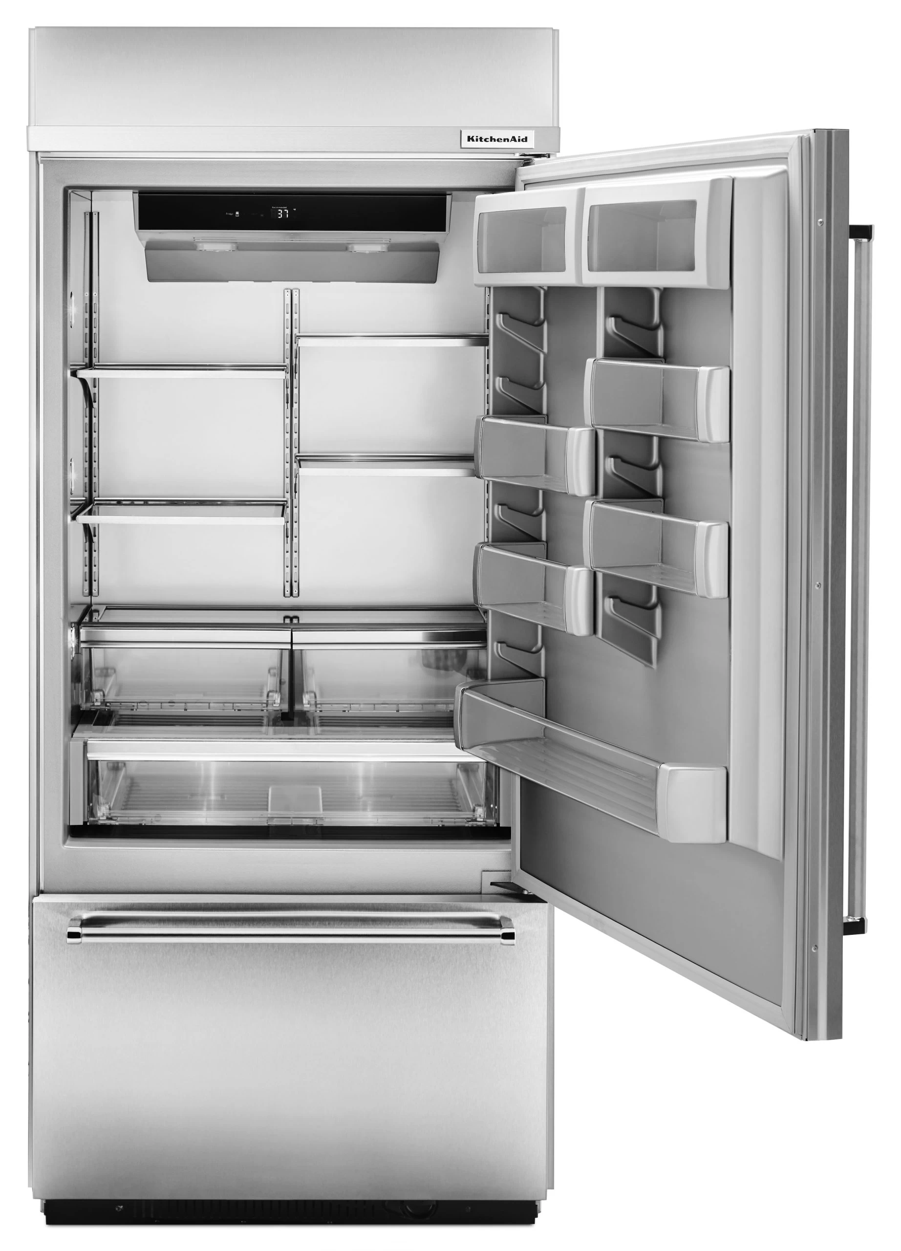 KitchenAid® 20.9 Cu. Ft. Stainless Steel Built In Bottom Freezer Refrigerator 6 KitchenAid® 20.9 Cu. Ft. Stainless Steel Built In Bottom Freezer Refrigerator - Image 4