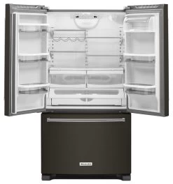 KitchenAid® 20.0 Cu. Ft. Black Stainless Steel With PrintShield™ Finish Counter Depth French Door Refrigerator