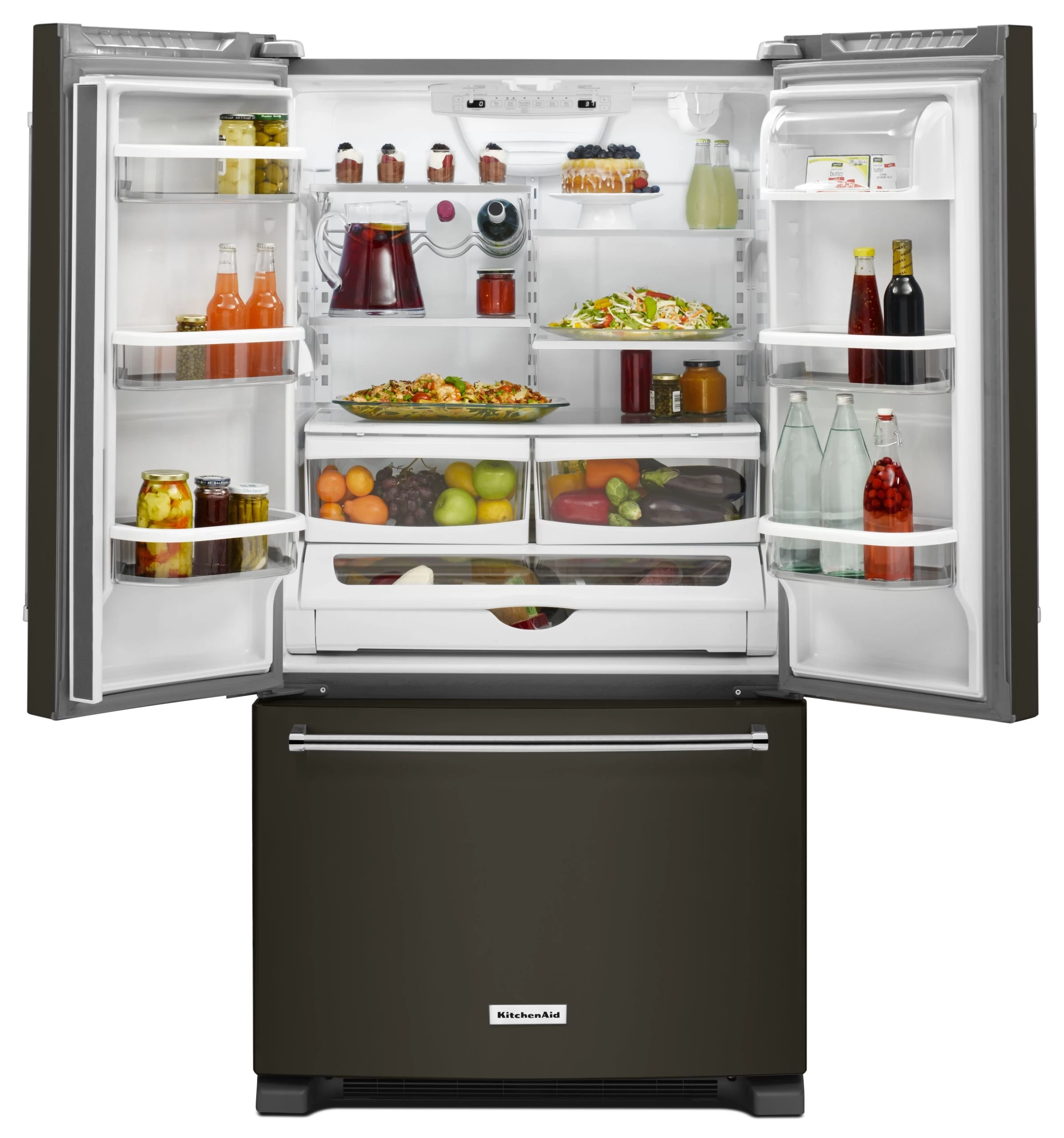 KitchenAid® 20.0 Cu. Ft. Black Stainless Steel With PrintShield™ Finish Counter Depth French Door Refrigerator 8 KitchenAid® 20.0 Cu. Ft. Black Stainless Steel With PrintShield™ Finish Counter Depth French Door Refrigerator - Image 6