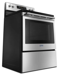 Maytag® 30" Fingerprint Resistant Stainless Steel Free Standing Electric Range -Professional Kitchen Appliance Store mer6600fz4