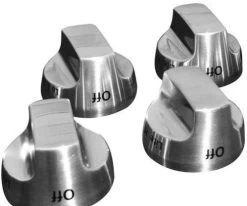 KitchenAid Stainless Steel Knob Kit - 4 Burner
