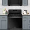 Whirlpool® 30" Freestanding Gas Range-Black