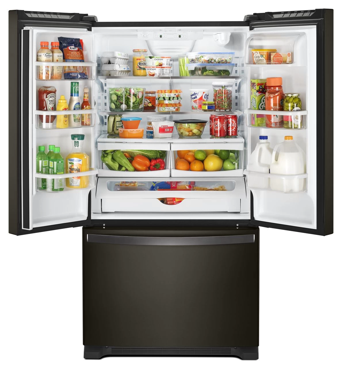 Whirlpool® 20 Cu. Ft. Wide Counter Depth French Door Refrigerator-Fingerprint Resistant Black Stainless Steel 7 Whirlpool® 20 Cu. Ft. Wide Counter Depth French Door Refrigerator-Fingerprint Resistant Black Stainless Steel - Image 5
