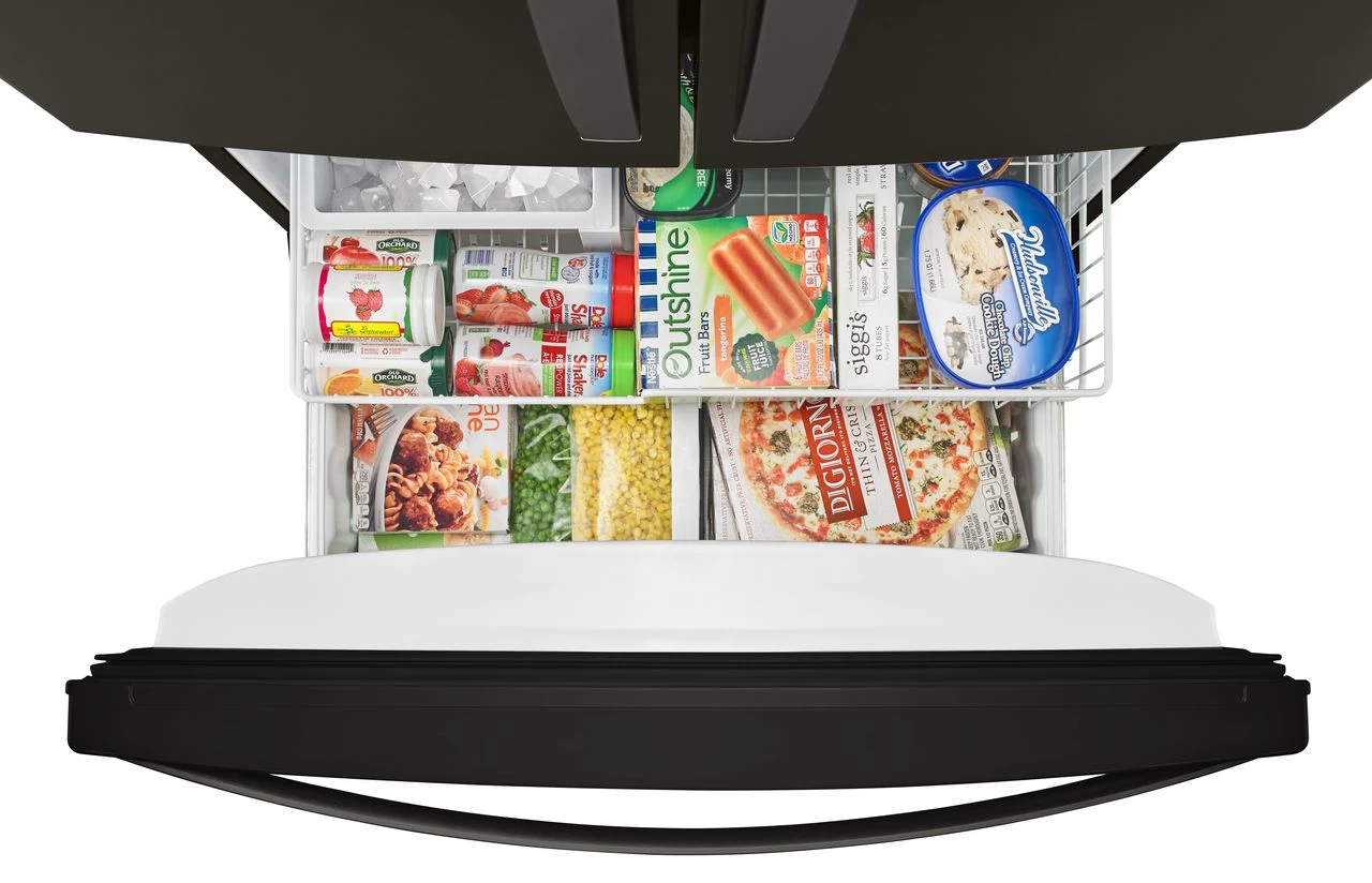 Whirlpool® 20 Cu. Ft. Wide Counter Depth French Door Refrigerator-Fingerprint Resistant Black Stainless Steel 4 Whirlpool® 20 Cu. Ft. Wide Counter Depth French Door Refrigerator-Fingerprint Resistant Black Stainless Steel - Image 2