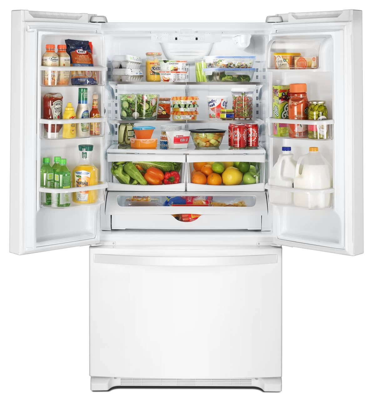 Whirlpool® 20 Cu. Ft. Wide Counter Depth French Door Refrigerator-White 9 Whirlpool® 20 Cu. Ft. Wide Counter Depth French Door Refrigerator-White - Image 7