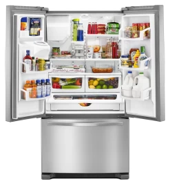 Whirlpool® 24.7 Cu. Ft. Fingerprint Resistant Stainless Steel French Door Refrigerator -Professional Kitchen Appliance Store wrf555sdfz1