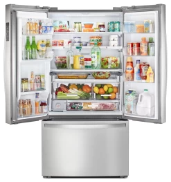 Whirlpool® 24 Cu. Ft. Wide Counter Depth French Door Refrigerator-Fingerprint Resistant Stainless Steel -Professional Kitchen Appliance Store wrf954cihz4
