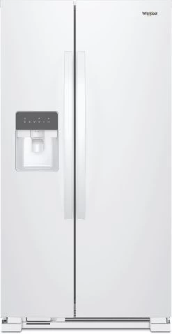 Whirlpool® 25 Cu. Ft. White Side-By-Side Refrigerator -Professional Kitchen Appliance Store wrs315sdhw