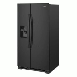 Whirlpool® 21.4 Cu. Ft. Black Side-by-Side Refrigerator