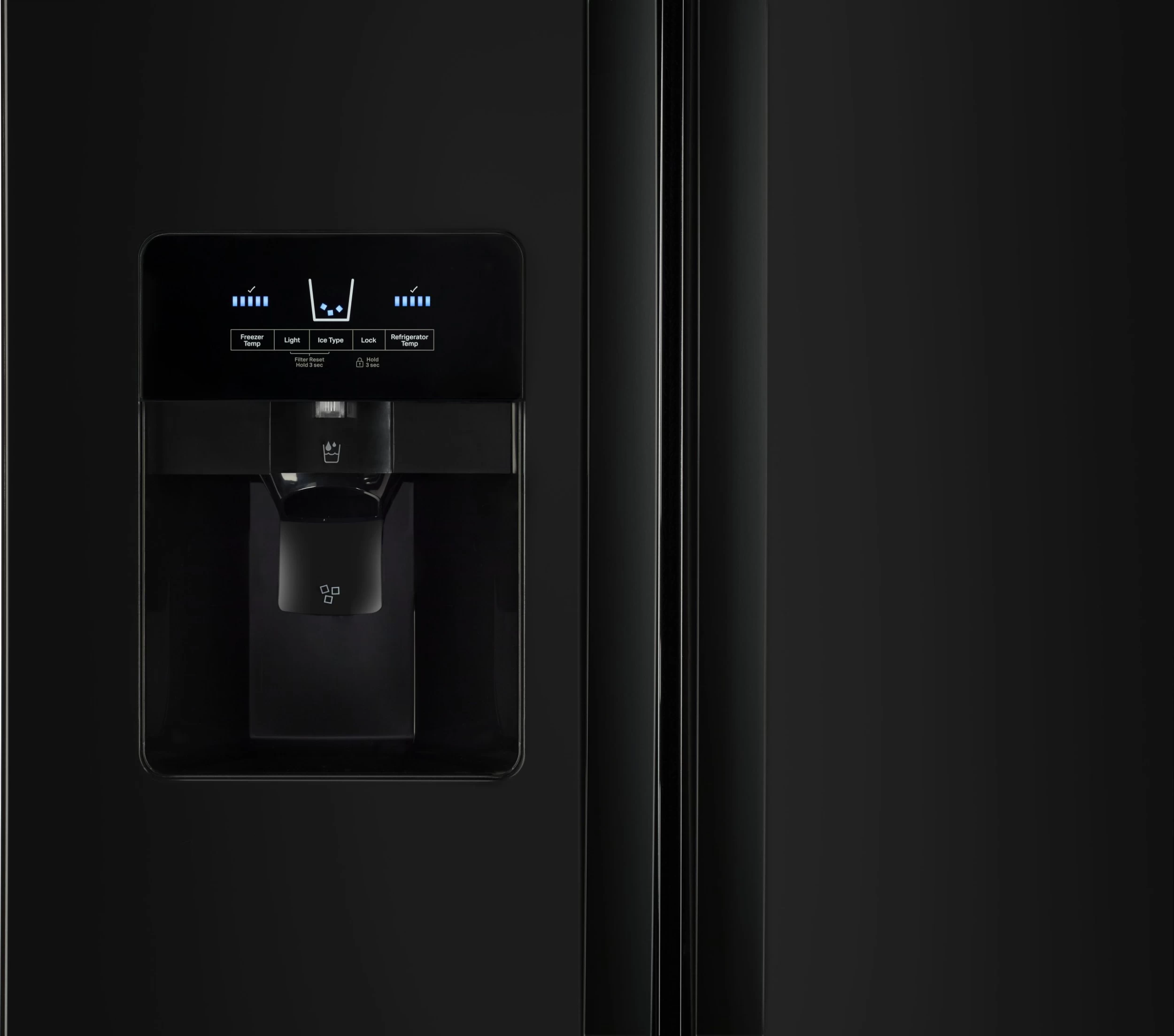 Whirlpool® 33 In. 21 Cu. Ft. Side-By-Side Refrigerator-Black 5 Whirlpool® 33 In. 21 Cu. Ft. Side-By-Side Refrigerator-Black - Image 3