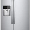 Whirlpool® 33 In. 21.4 Cu. Ft. Monochromatic Stainless Steel Side-By-Side Refrigerator -Professional Kitchen Appliance Store wrs331sdhm1