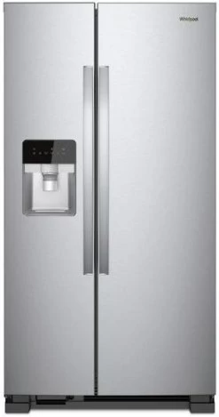 Whirlpool® 33 In. 21.4 Cu. Ft. Monochromatic Stainless Steel Side-By-Side Refrigerator