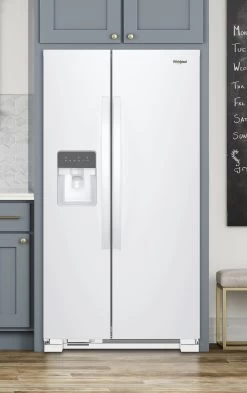 Whirlpool® 33 In. 21 Cu. Ft. Side-By-Side Refrigerator-White