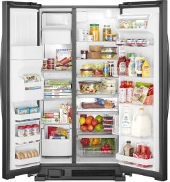 Whirlpool® 25 Cu. Ft. Side-By-Side Refrigerator-Black