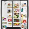 Whirlpool® 28.5 Cu. Ft. Black Stainless Steel Side-by-Side Refrigerator -Professional Kitchen Appliance Store wrs588fihv2 1