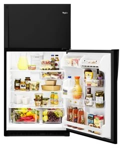 Whirlpool® 33 In. 20.5 Cu. Ft. Black Top Freezer Refrigerator 12 Whirlpool® 33 In. 20.5 Cu. Ft. Black Top Freezer Refrigerator -Professional Kitchen Appliance Store wrt311fzdb2