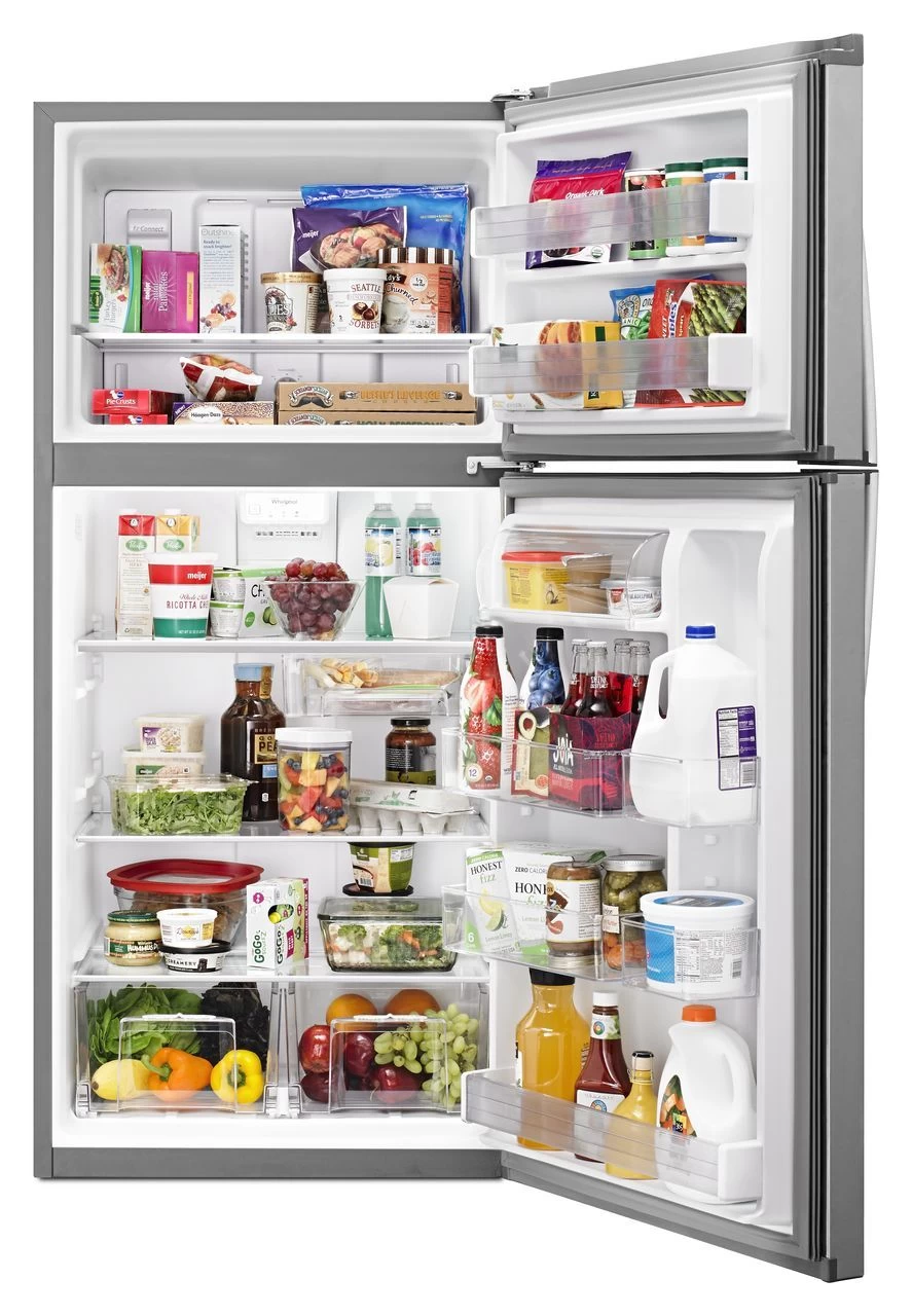 Whirlpool® 30 In. 19.2 Cu. Ft. Monochromatic Stainless Steel Top Freezer Refrigerator 7 Whirlpool® 30 In. 19.2 Cu. Ft. Monochromatic Stainless Steel Top Freezer Refrigerator - Image 5