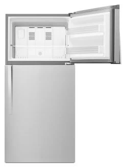 Whirlpool® 30 In. 19.2 Cu. Ft. Monochromatic Stainless Steel Top Freezer Refrigerator 20 Whirlpool® 30 In. 19.2 Cu. Ft. Monochromatic Stainless Steel Top Freezer Refrigerator -Professional Kitchen Appliance Store wrt519szdm6