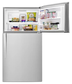 Whirlpool® 33 In. 21.3 Cu. Ft. Fingerprint Resistant Stainless Steel Top Freezer Refrigerator -Professional Kitchen Appliance Store wrt541szdz1