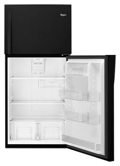 Whirlpool® 30 In. 19.2 Cu. Ft. Black Top Freezer Refrigerator