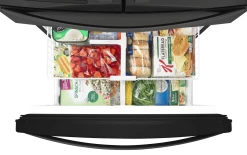 Whirlpool® 24.5 Cu. Ft. Black Freestanding French Door Refrigerator 13 Whirlpool® 24.5 Cu. Ft. Black Freestanding French Door Refrigerator -Professional Kitchen Appliance Store wrx735sdhb4
