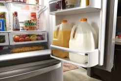 Whirlpool® 24.5 Cu. Ft. Black Freestanding French Door Refrigerator