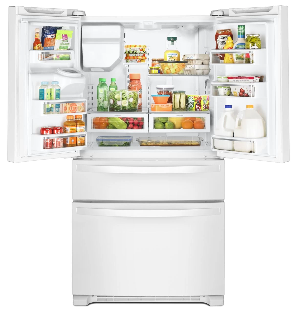 Whirlpool® 24.5 Cu. Ft. White Freestanding French Door Refrigerator 4 Whirlpool® 24.5 Cu. Ft. White Freestanding French Door Refrigerator - Image 2