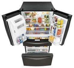 Whirlpool® 26.2 Cu. Ft. Fingerprint Resistant Stainless Steel French Door Refrigerator -Professional Kitchen Appliance Store wrx986sihv4 1