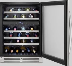 Whirlpool® 24" Stainless Steel Wine Cooler -Professional Kitchen Appliance Store wuw55x24hs2
