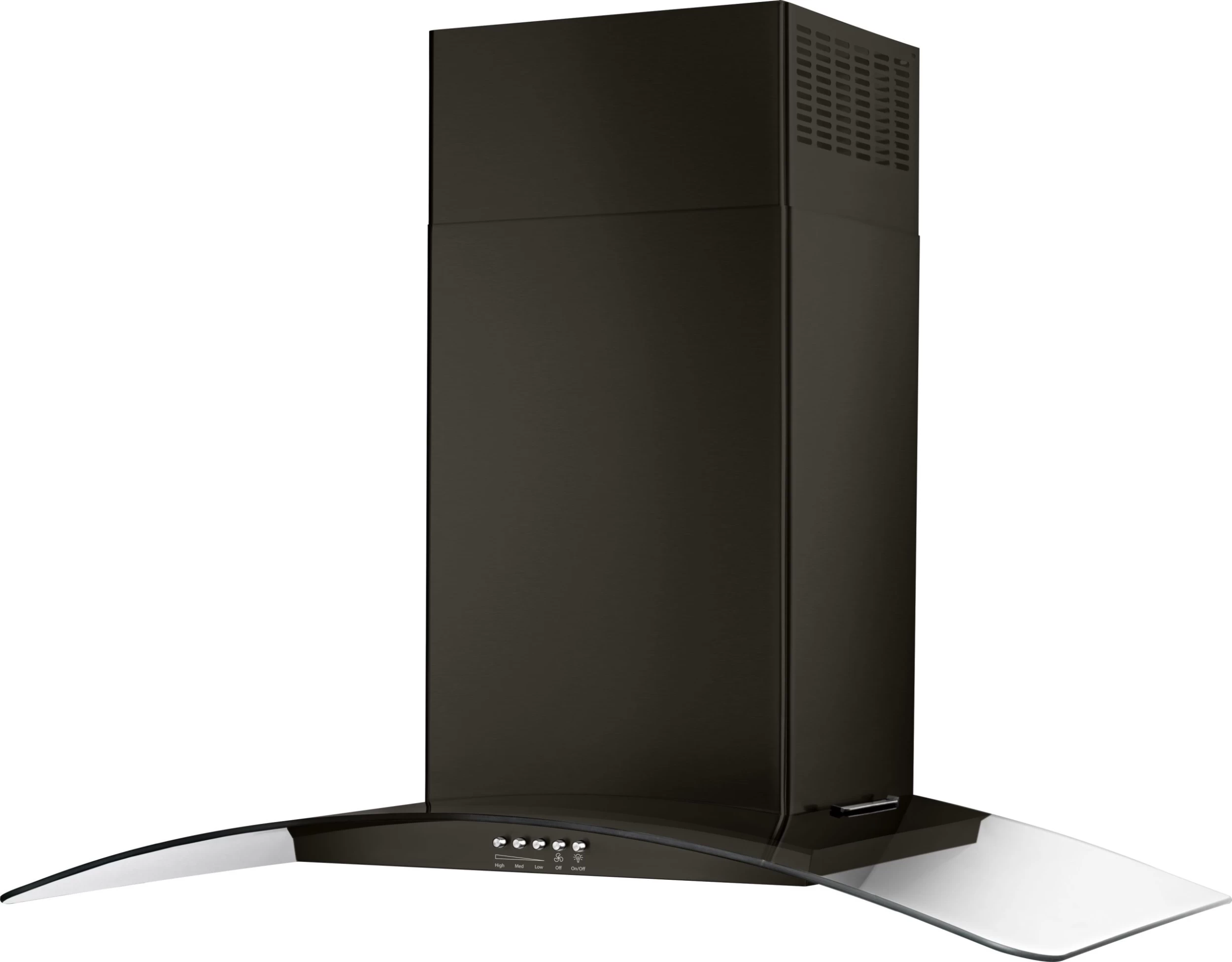 Whirlpool® 36" Black Stainless Concave Glass Wall Mount Range Hood 3 Whirlpool® 36" Black Stainless Concave Glass Wall Mount Range Hood