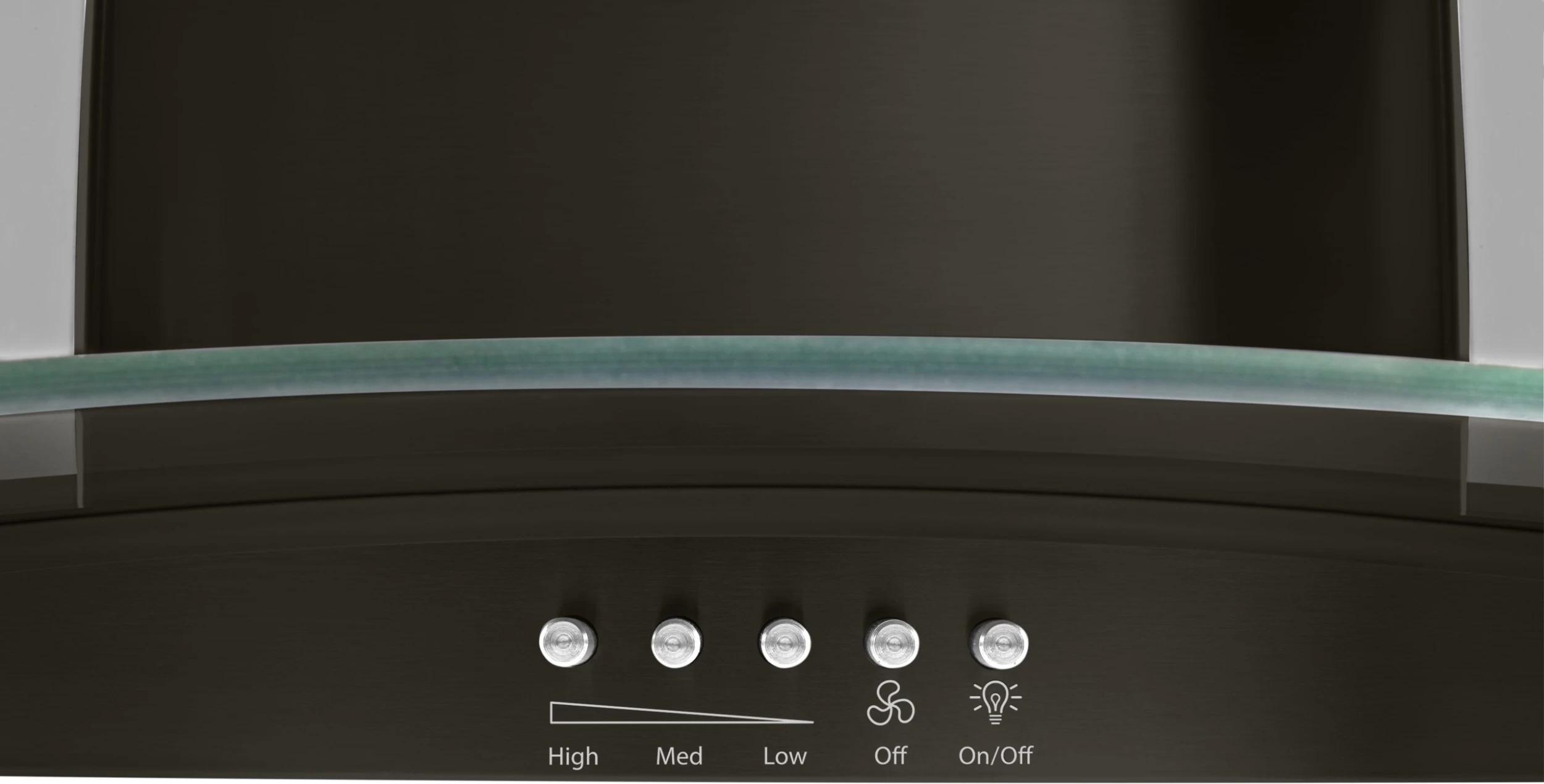 Whirlpool® 36" Black Stainless Concave Glass Wall Mount Range Hood 4 Whirlpool® 36" Black Stainless Concave Glass Wall Mount Range Hood - Image 2