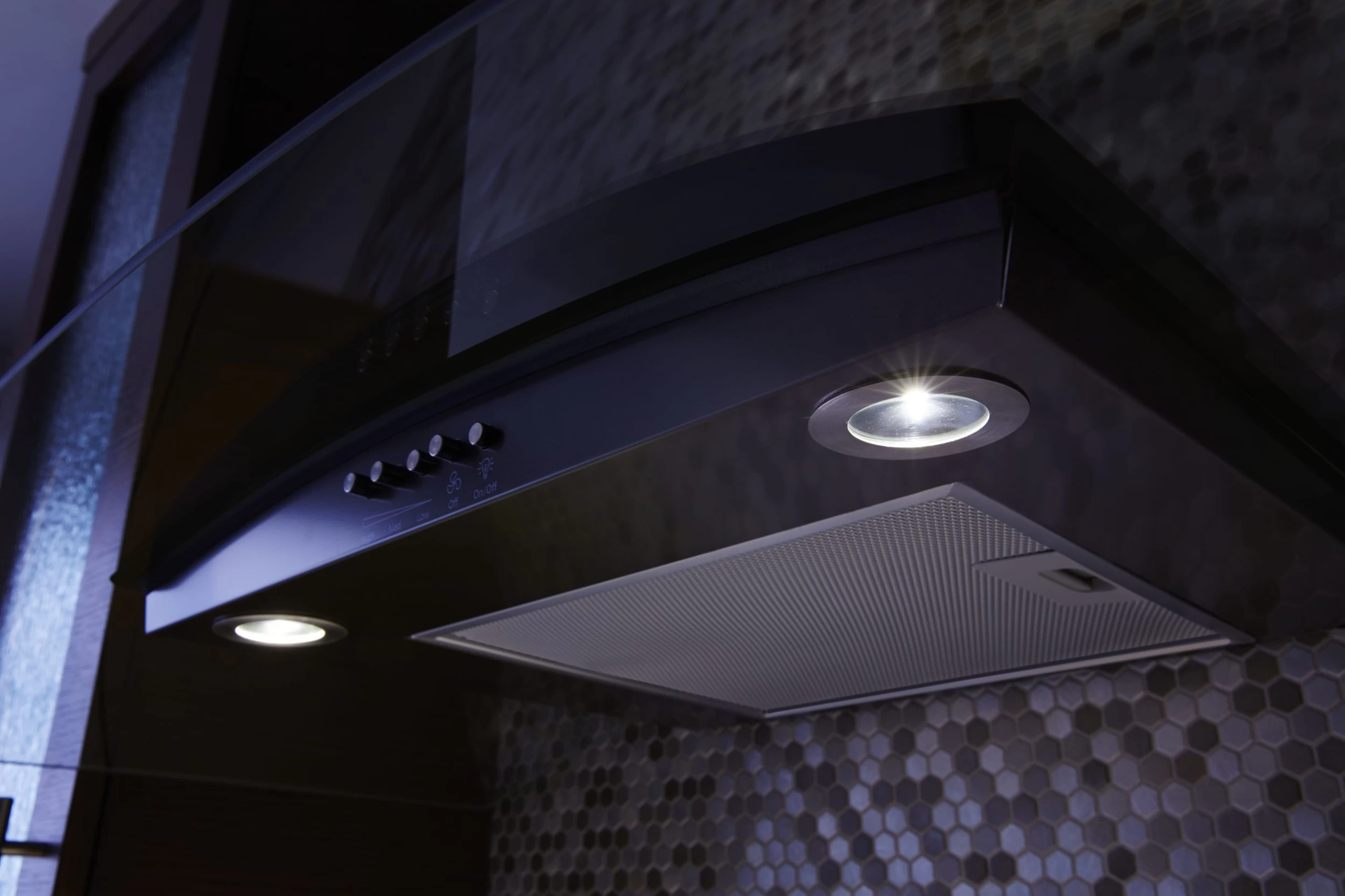 Whirlpool® 36" Black Stainless Concave Glass Wall Mount Range Hood 7 Whirlpool® 36" Black Stainless Concave Glass Wall Mount Range Hood - Image 5